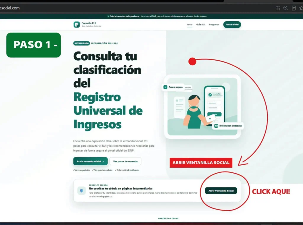 Entra a la Ventanilla Social del DNP