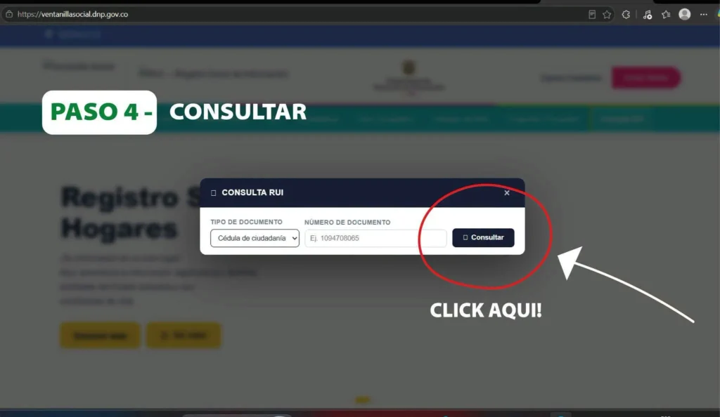 Paso 4. Escribe tu número de cédula y los datos que pida