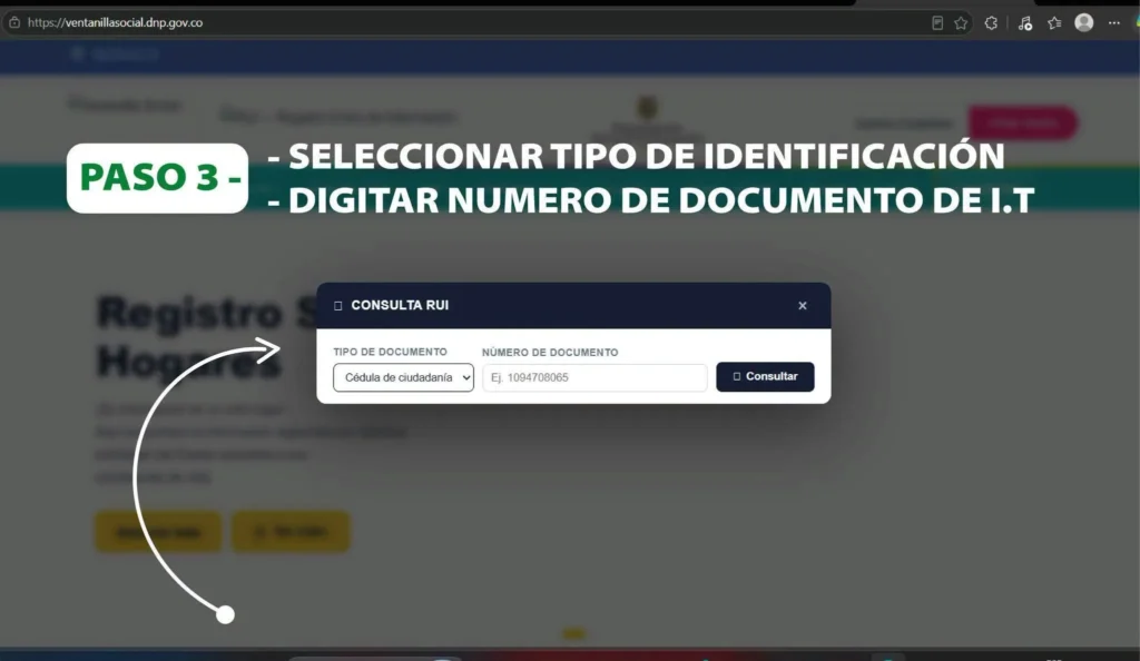 Selecciona el tipo de documento