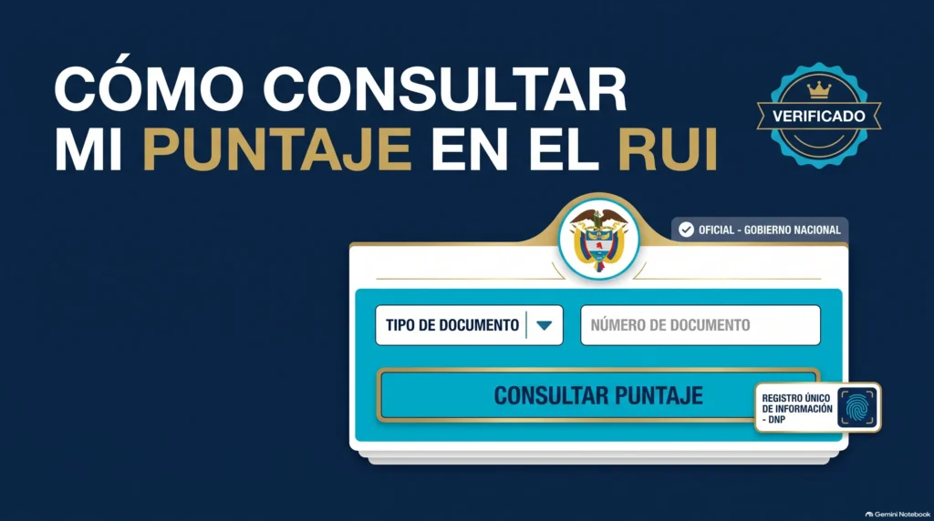 Cómo consultar mi puntaje en el RUI